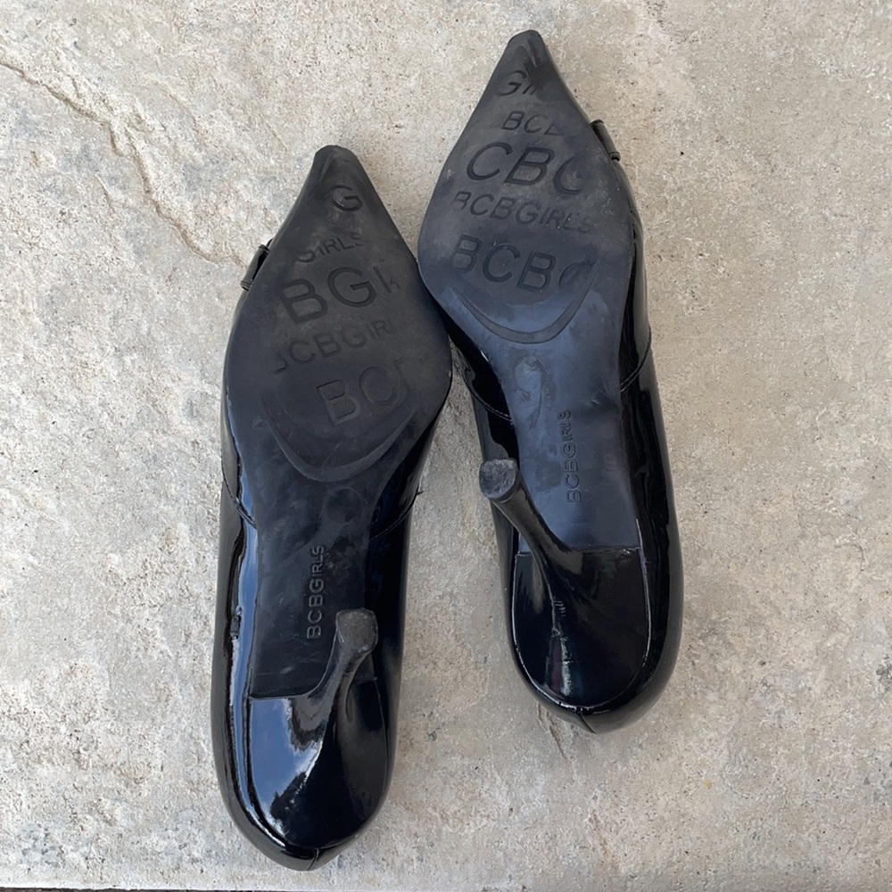 BCBGirls Patent Leather Pumps Black  7.5 - Picture 5 of 16